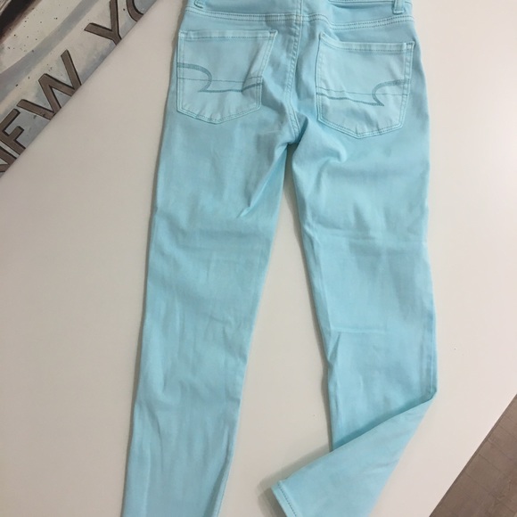 NWOT American Eagle Blue Ankle Length Jegging - Picture 4 of 5